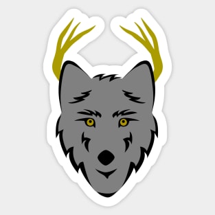 Wolf And Deer Sticker